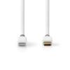 CAVO CELLULARE USB NEDIS CCBW39650WT10 PER SINCRONIZZAZIONE E RICARICA APPLE Lightning -  USB-C™ Maschio 1.00 m Bianco